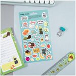 Наклейки бумажные MESHU "Juicy cats", 12*21см, 32 наклейки, европодвес
