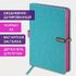 Ежедневник датированный 2024 А5 138x213 мм BRAUBERG "Inspiration", под кожу, цветной срез, бирюзовый, 114987