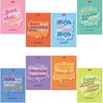 Блокнот МАЛЫЙ ФОРМАТ А6 105х145 мм, 48 л., скоба, мелованная бумага, клетка, HATBER, "О главном!" (8 дизайнов), 48Б6В1