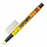 Текстовыделитель с прозрачным наконечником BRAUBERG "Clear", ЖЕЛТЫЙ, линия 1-5 мм, 152424