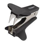 Антистеплер для скоб № 10 и № 24/6, STAFF "EVERYDAY", с фиксатором, черный, 224628