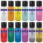 Краски акриловые для техники "Флюид Арт" (POURING PAINT), НАБОР 12 цветов по 60 мл, BRAUBERG ART CLASSIC, 192236