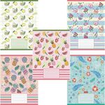 Тетрадь 18 л., HATBER, клетка, обложка картон, "Фруктис" (5 видов в спайке), 18Т5В1