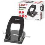 Дырокол металлический STAFF "Manager", до 30 листов, черный, 224650