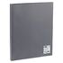Папка на 4 кольцах OfficeSpace А4, 25мм, 500мкм, пластик, серая