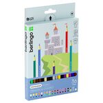 Карандаши цветные Berlingo "SuperSoft. Замки", 36цв., заточен., картон, европодвес