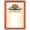 Грамота А4, мелованный картон, конгрев, тиснение фольгой, красная, BRAUBERG, 123062