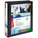 Папка на 4 кольцах Berlingo, панорама, 65мм, ПВХ, черная