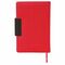 Ежедневник недатированный А5 138x213 мм BRAUBERG "Waves" под кожу, застежка 160 л., красный/черный, 111874
