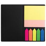 Блок (стикер) и закладки клейкие BRAUBERG, НЕОНОВЫЕ, набор 51х75 мм и 25х75 мм+закладки 12х48 мм, 20 листов, 122730