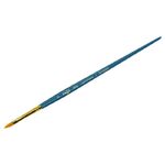 Кисть художественная синтетика Гамма "Галерея", плоскоовальная "кошачий язык" №2, короткая ручка