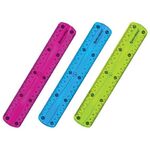 Линейка 20 см гибкая BRAUBERG "FLEX", пластиковая, ассорти, европодвес, 210674
