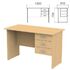 Стол письменный "Канц", 1200х600х750 мм, тумба 3 ящика, цвет бук невский, СК27.10