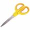 Ножницы BRAUBERG "Original", 155 мм, оранжево-желтые, ребристые резиновые вставки, 236450