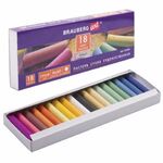 Пастель сухая художественная BRAUBERG ART DEBUT, 18 цветов, круглое сечение, 181460