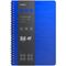 Бизнес-тетрадь В5+, 80л., Berlingo "Steel&Style", клетка, на гребне, 80г/м2, пластик. (полифом) обложка, линейка-закладка, синяя
