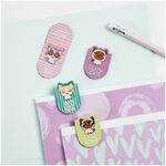 Закладки магнитные для книг, 4шт., 75*110мм, MESHU "Cat wave"