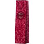 Пакет подарочный 12*36*8,5см ArtSpace "Red theme", ламинированный, под бутылку
