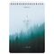 Блокнот А5 (146х206 мм), 80 л., гребень, картон, жесткая подложка, клетка, BRAUBERG, "Безмятежность", 114380