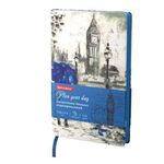 Ежедневник недатированный А5 (138х213 мм), BRAUBERG VISTA, под кожу, гибкий, 136 л., "London", 111993