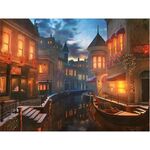 Картина стразами (алмазная мозаика) 40х50 см, ОСТРОВ СОКРОВИЩ "Ночная Венеция", без подрамника, 662419