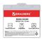 Бейдж горизонтальный БОЛЬШОЙ (90х120 мм), на синем шнурке 45 см, 2 карабина, BRAUBERG, 235715