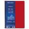 Тетрадь А4, 80 листов, BRAUBERG "Metropolis", спираль пластиковая, клетка, обложка пластик, КРАСНЫЙ, 403391