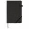 Ежедневник недатированный А5 138x213 мм BRAUBERG "Finest" под кожу, резинка, 136 л., черный, 111869