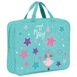 Папка на молнии с ручками BRAUBERG А4, 1 отделение, полиэстер, 80 мм, "Shining stars", 271479