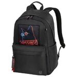 Рюкзак BRAUBERG FASHION CITY универсальный, карман-антивор, "Missing cat", черный, 44х31х16 см, 271673