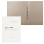 Скоросшиватель картонный мелованный BRAUBERG, гарантированная плотность 440 г/м2, до 200 листов, 128987, 128 987