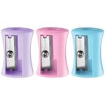 Точилка MAPED "Vivo Pastel", пластиковая, корпус пастельный ассорти, 063011