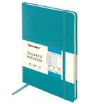 Блокнот А5 (148х218 мм), BRAUBERG ULTRA, балакрон, 80 г/м2, комбинированный блок, 100 л., бирюза, 113071