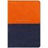 Обложка для паспорта OfficeSpace "Duo", кожа, осень+тм.синий, тиснение фольгой