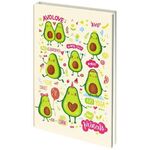 Блокнот А5 (134х206 мм), 80 л., твёрдый, клетка, BRAUBERG KIDS, "Авокадики", 114418