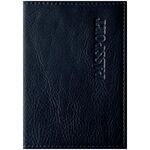 Обложка для паспорта OfficeSpace "Промо", кожа, черный