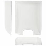 Лоток горизонтальный для бумаг BRAUBERG "Office style", 320х245х65 мм, прозрачный, 237288