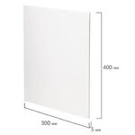 Пенокартон матовый, 30х40 см, толщина 5 мм, белый, КОМПЛЕКТ 5 листов, BRAUBERG, 112468