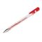 Ручка гелевая STAFF "Basic" GP-789, КРАСНАЯ, корпус прозрачный, хромированные детали, узел 0,5 мм, 142790