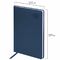 Ежедневник датированный 2024 БОЛЬШОЙ ФОРМАТ 210х297 мм А4, BRAUBERG "Favorite", под кожу, синий, 114773
