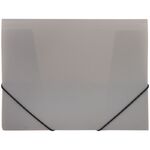 Папка на резинке OfficeSpace А4, 500мкм, пластик, серая