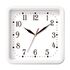 Часы настенные TROYKATIME (TROYKA) 81810835, квадрат, белые, белая рамка, 26х26х3,5 см
