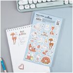 Наклейки бумажные MESHU "Deer&bunny", 12*21см, 23 наклейки, европодвес