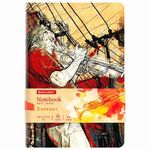 Блокнот А5 (143x210 мм), BRAUBERG VISTA "Jazz", под кожу, гибкий, 80 л., 112089