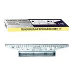 Линейка с роликом (рейсшина) 30 см, ПЧЕЛКА, металлический ролик, УЧП-30