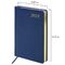 Ежедневник датированный 2024 А5 138x213 мм BRAUBERG "Iguana", под кожу, синий, 114850