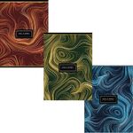 Тетрадь А4, 80 л., ПЗБМ, скоба, клетка, фольга, выборочный TWIN лак, "Мрамор" (3 вида), 027327