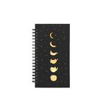 Записная книжка 95*175 мм 96л. на гребне MESHU "Black cat", матовая ламинация, твердая обложка, тиснение фольгой