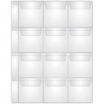 Лист для альбома OfficeSpace "Optima" на 12 монет 60*60, 120мкм