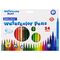 Фломастеры BRAUBERG "PREMIUM", 24 цвета, УЛЬТРАСМЫВАЕМЫЕ, классические, вентилируемый колпачок, картонная коробка с европодвесом, 151940
